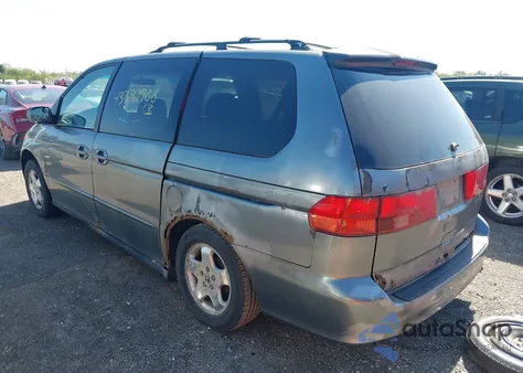 2001 Honda Odyssey Ex z USA, uszkodzony, nr VIN 2HKRL18681H548149